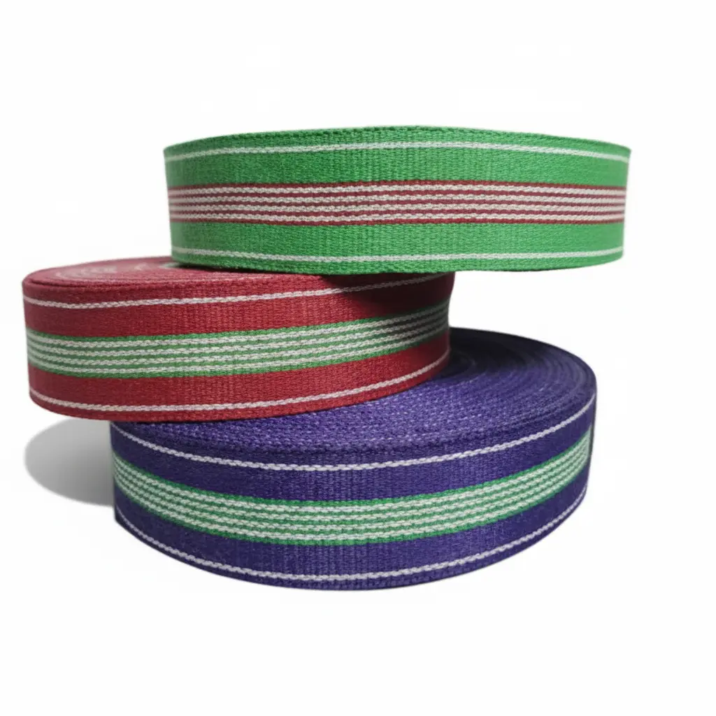 Recycled plastic niwar demonstrating eco-friendly manufacturing solutions