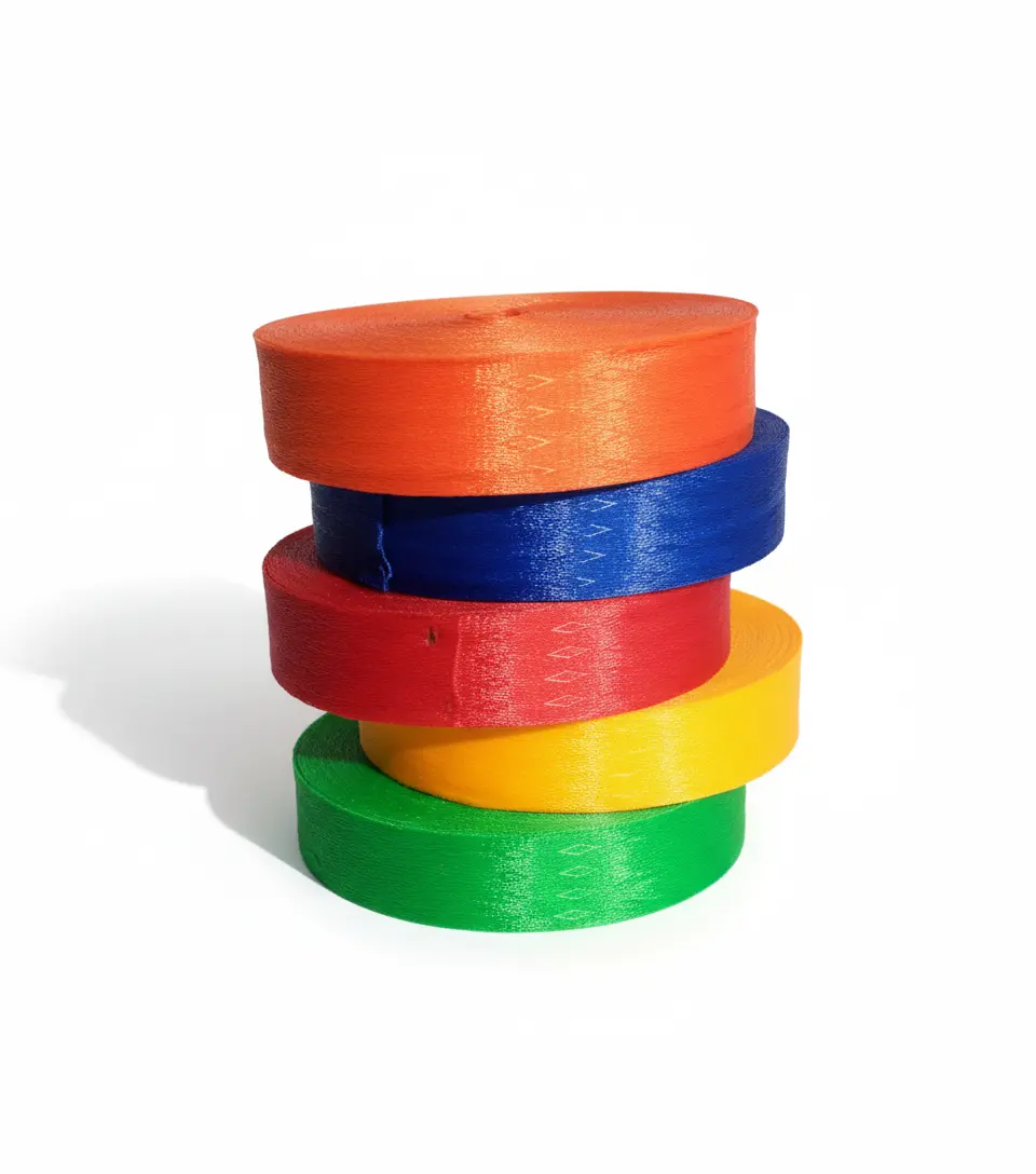 Premium virgin plastic niwar roll in blue color for industrial applications